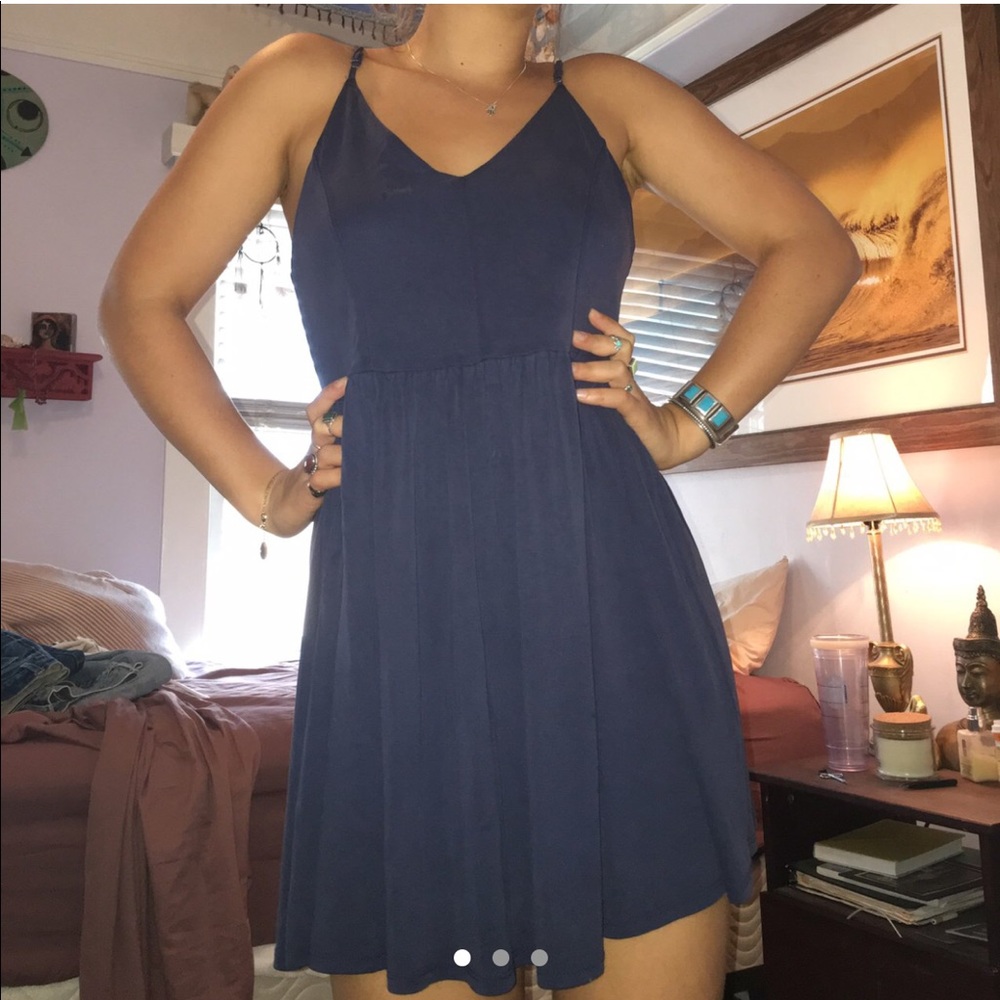 CUTE NAVY BLUE PACSUN DRESS